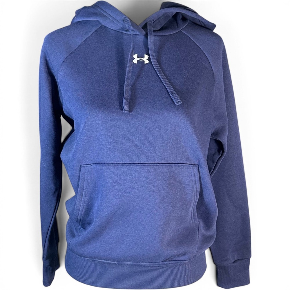 Under Armour Rival Fleece Hoodie NWT Womens XS Navy Blue Long Sleeve‎ Sweatshirt